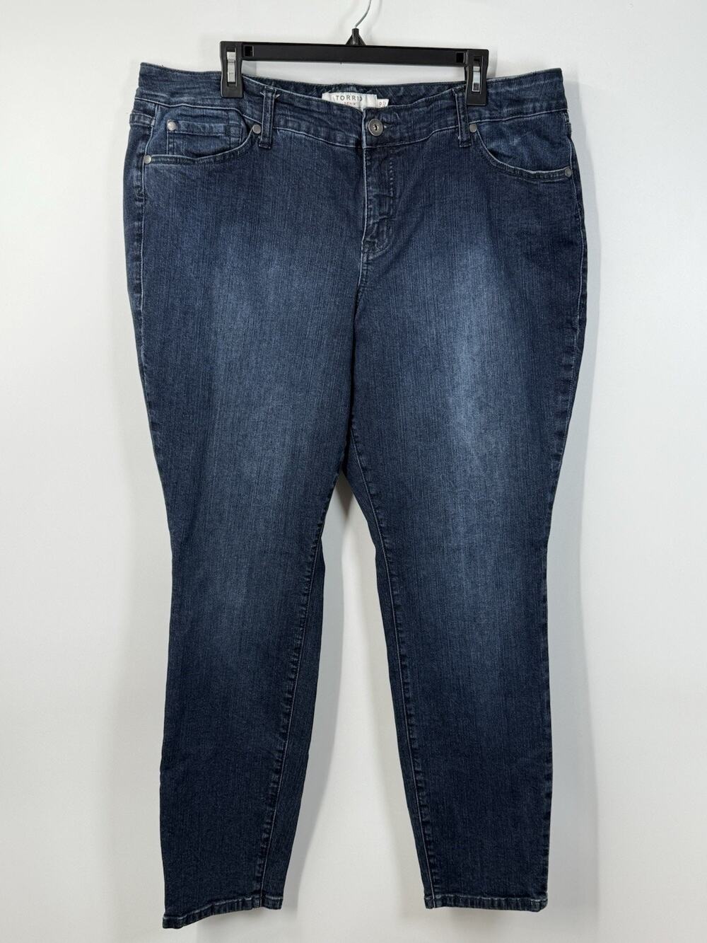 Torrid Denim Jeans Size 20 Dark Wash Stretch Skinny Mid Rise 30” Inseam